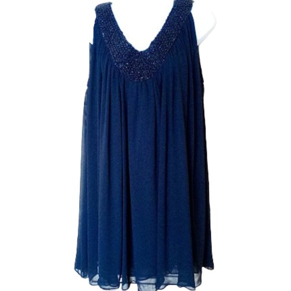 Black Sleeveless Dress or Tunic Top  Size Large NEW NWT - Picture 2 of 6